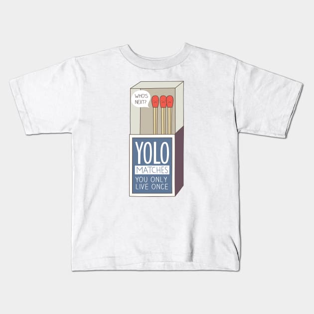 YOLO Kids T-Shirt by milkyprint